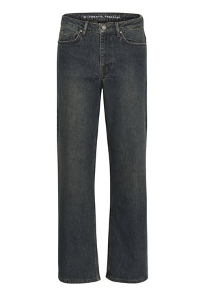 My Essential Wardrobe 35 THE LOUIS 139  HIGH WIDE Y - Straight leg jeans - dark blue dirty wash