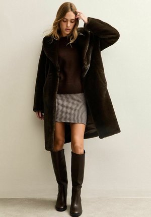 LONGLINE  - Abrigo de invierno - dark brown