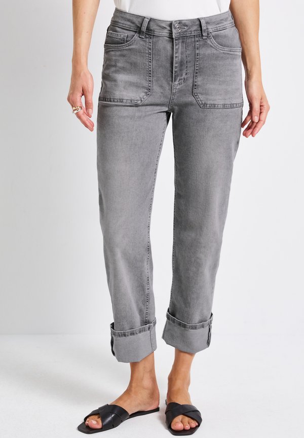 Jeans Straight Leg - grau