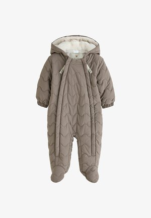 Next, QUILTED BABY ALL-IN-ONE PRAMSUIT UNISEX - Skioverall / Skidragter - neutral brown