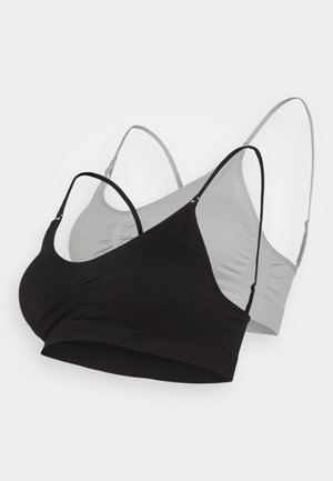 2 PACK - Bustier - grey/black