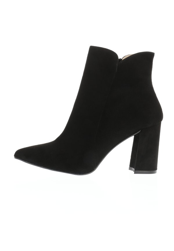 MIT BLOCKABSATZ - High Heel Stiefelette - schwarz