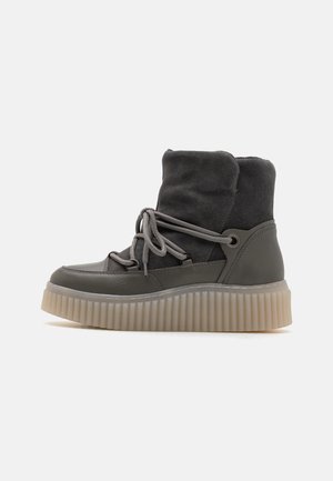 BIANCA - Lace-up ankle boots - grey