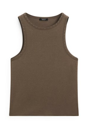 Massimo Dutti SLIM  brązowy melanż