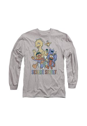 Langarmshirt - mottled light grey