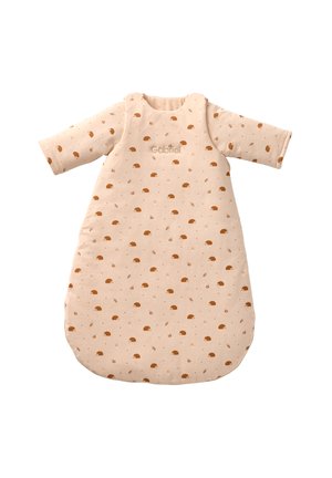 IGEL MIT ABNEHMBAREN ÄRMELN - Baby's sleeping bag - beige bedruckt