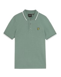 TIPPED - Polo majica - agave green/white