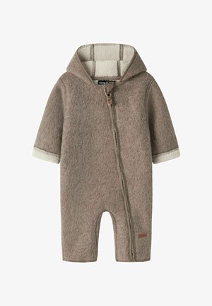 Name it, ONE-PIECE SUIT HOODED UNISEX - Combinaison - walnut