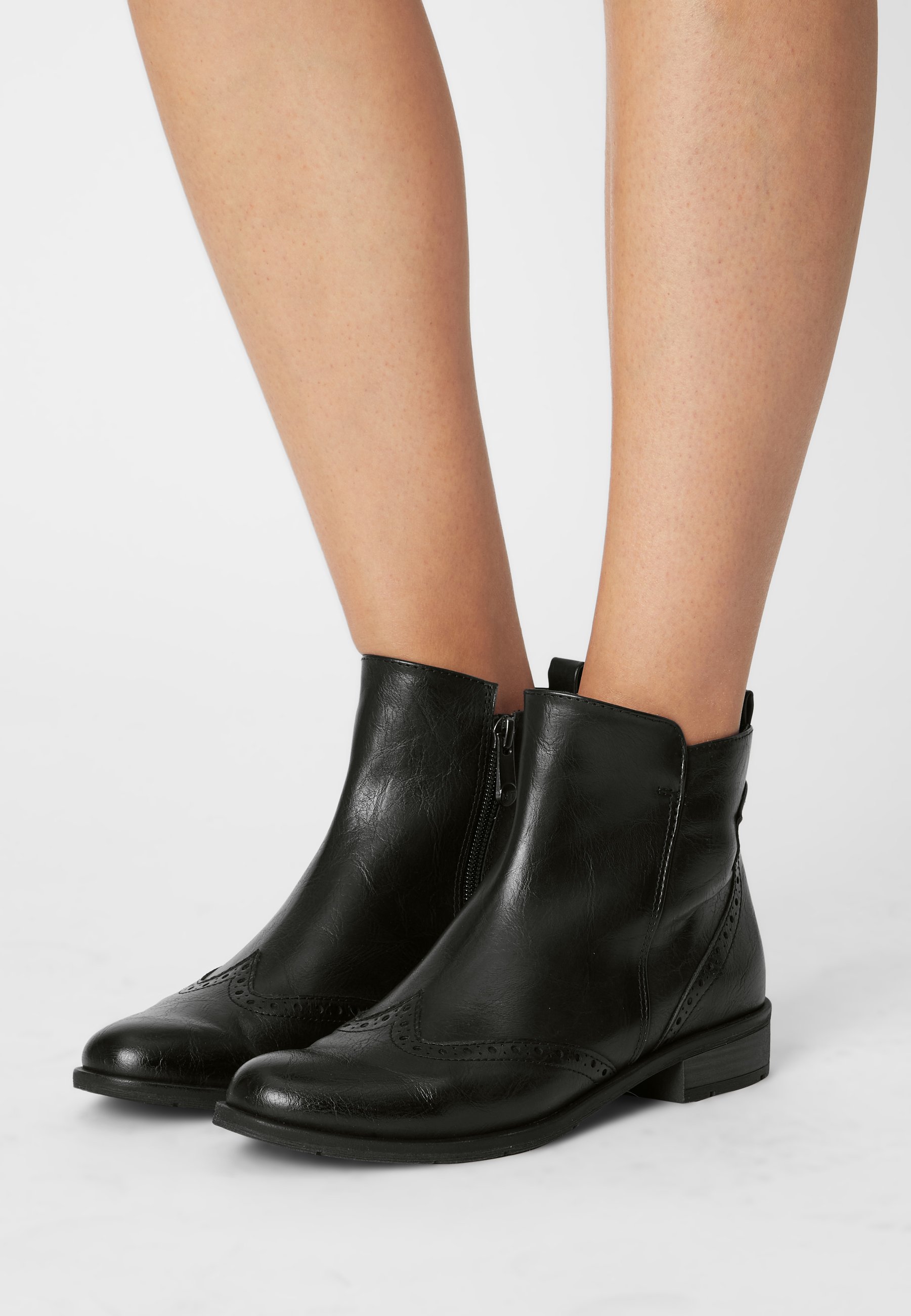 marco tozzi stiefelette black antic