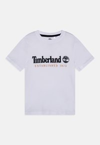 Timberland SHORT SLEEVES TEE - Print T-shirt - white