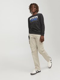 Jack & Jones Junior JPSTKANE HARLOW NOOS  - Pantalon cargo - crockery