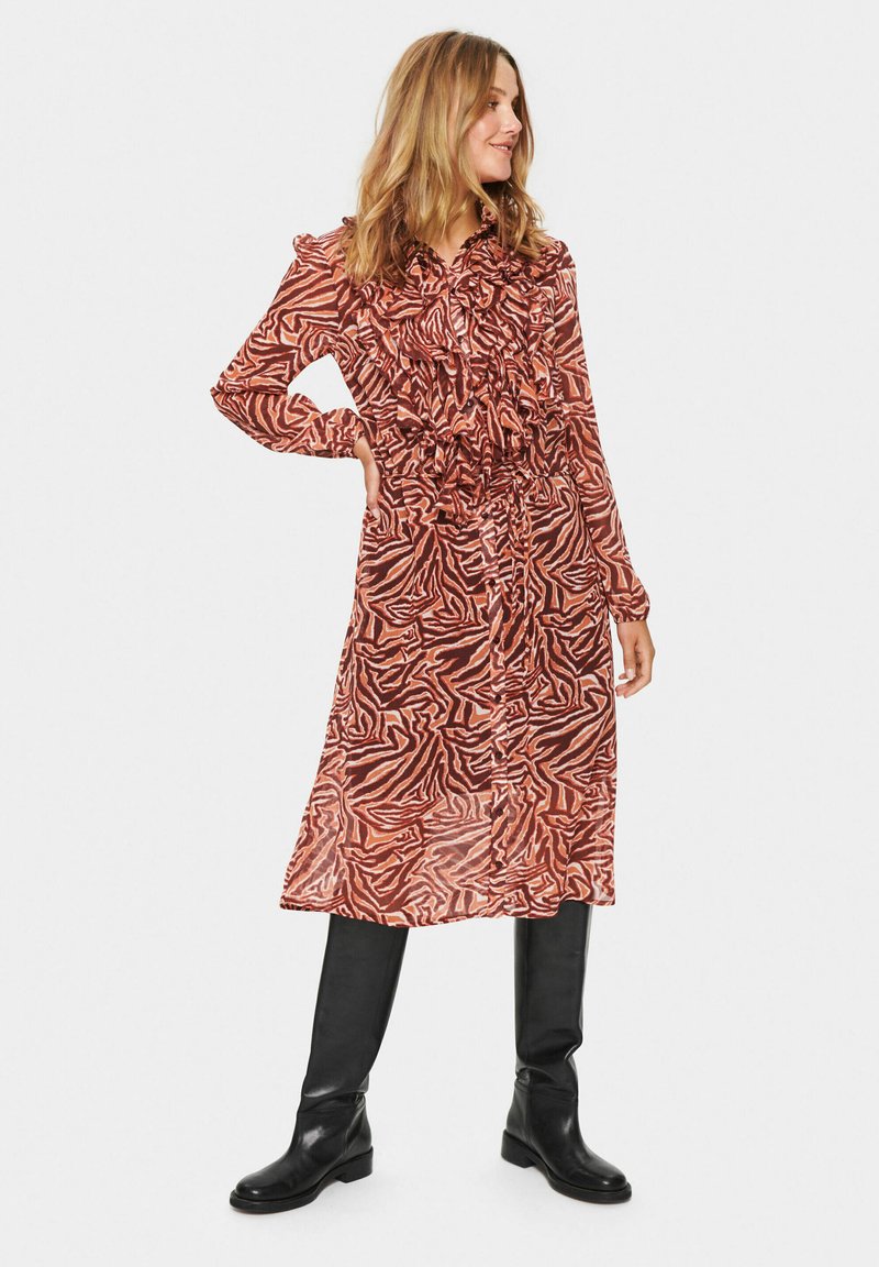 Saint Tropez Blousejurk rood Saint Tropez Blousejurk rood