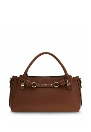 Guess, CAMELIA 3 COMP SATCHEL - Sac à main - cognac