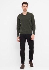 Clipper NAPOLI - Neule - olive melange