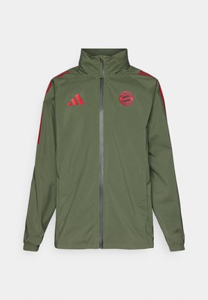 adidas Performance FC BAYERN RAIN JACKET - Article de supporter d'équipe de club - base green