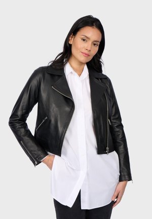 MAXINE - Leather jacket - black