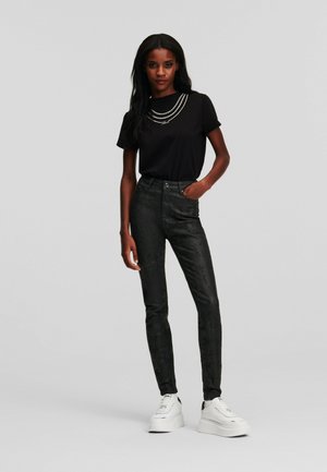 Slim fit jeans - black c karlhd