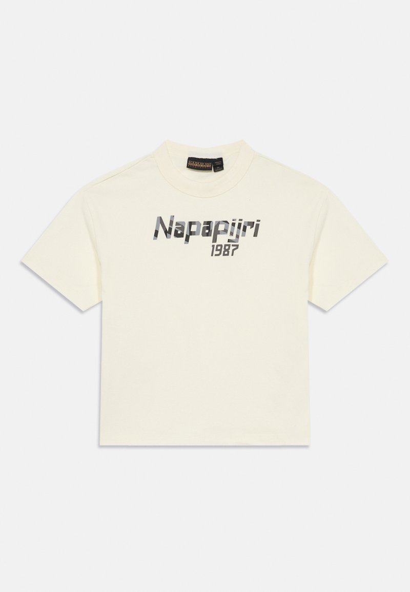 Napapijri T-shirt print crème Napapijri T-shirt print crème
