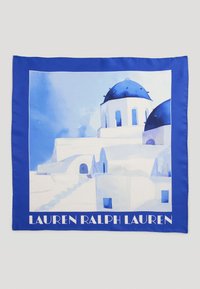LANDSCAPE-PRINT SILK SQUARE SCARF - Šátek - liberty blue