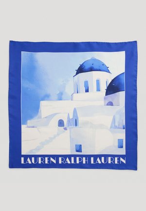 LANDSCAPE-PRINT SILK SQUARE SCARF - Fulardi - liberty blue