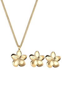 Elli JEWELRY SET FLOWER - Ohrringe - gold-coloured