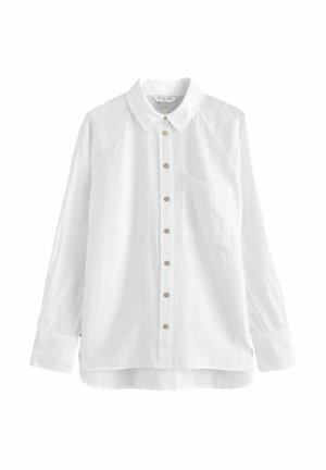 REGULAR FIT - Blúzka so zapínaním na gombíky - white