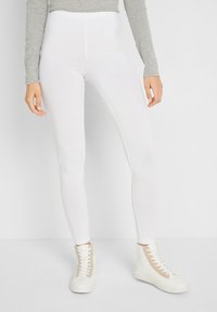 bonprix STRETCH 2ER PACK  BEQUEME UND ELASTISCHEM BUND - Leggings - white
