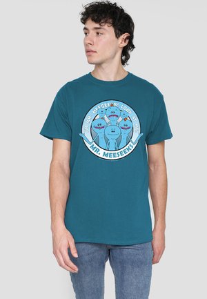 Cotton Soul, RICK AND MORTY MR MEESEEKS - Print T-shirt - blue-grey
