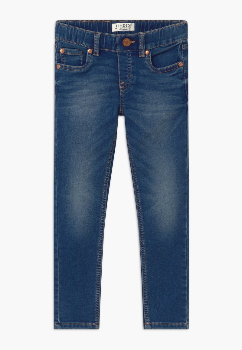Lindex MINI SLIM PULL UP - Slim fit -farkut - blue denim