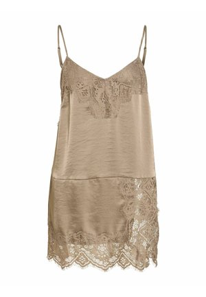 VILA, VILEA STRAP LACE TUNIC - Tuniek - vintage khaki