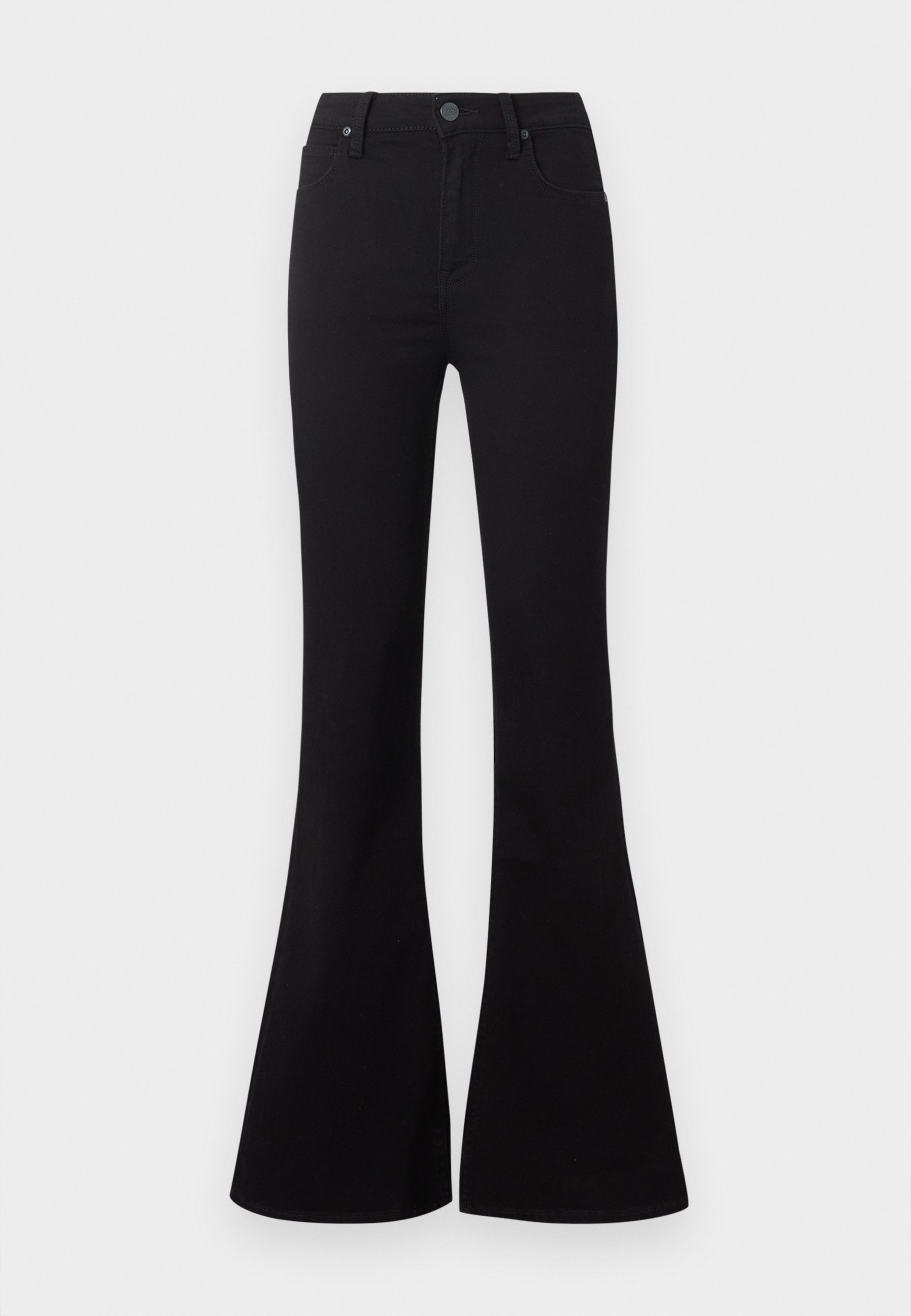 Lee BREESE - Flared Jeans - black/black denim - Zalando.ie