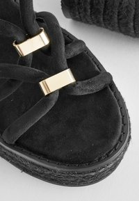 Next FOREVER COMFORT HARDWARE DETAIL - Espadrillot - black