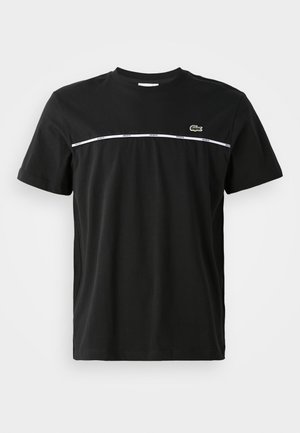 Lacoste Sport TAPE - Potiskana majica - black