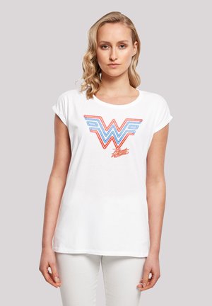 F4NT4STIC DC COMICS NEON EMBLEM - T-Shirt print - white