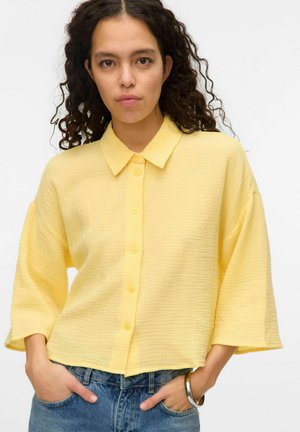 Vero Moda VMNATALI CROP WVN GA - Chemisier - pale banana