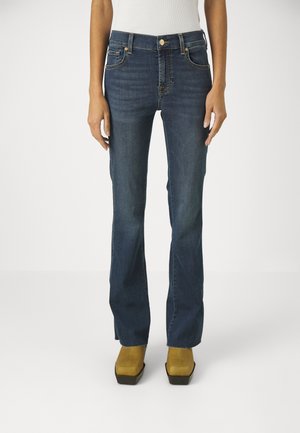 TAILORLESS BAIDUC - Džíny Bootcut - mid blue