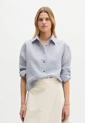 Marc O'Polo MIT NATÜRLICH KÜHLENDER FUNKTION - Overhemdblouse - airy blue