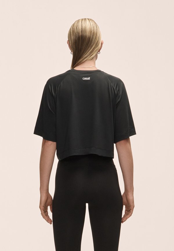 LASER MESH CROP TEE - Basic T-shirt3