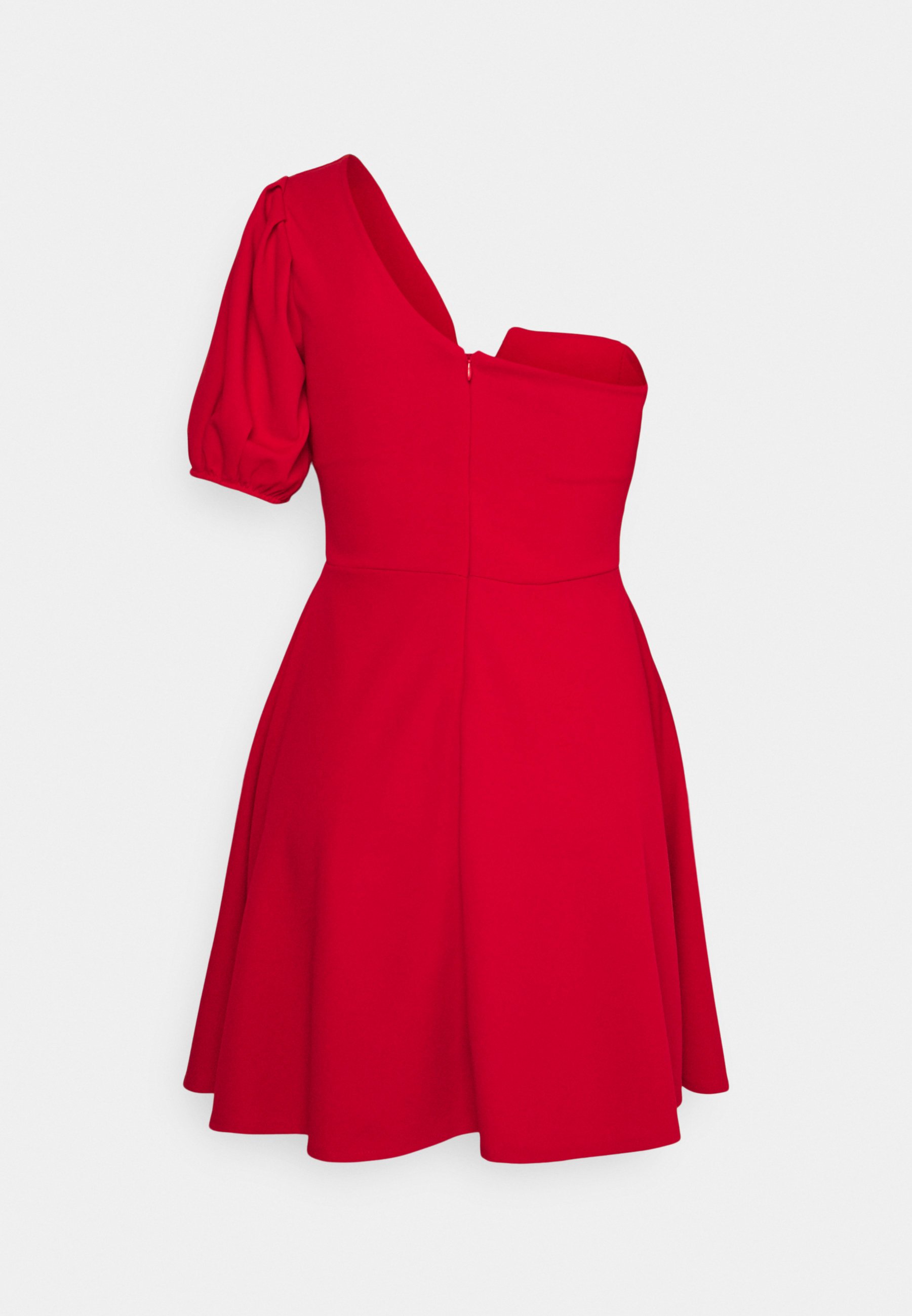 WAL G PETITE ZALORA ONE SLEEVE SKATER DRESS - Vestito di maglina -  red/rosso - Zalando.it