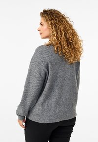 Zizzi Cardigan - medium grey melange