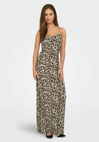 ONLY ONLCINDY LANGES - Jerseyjurk - humus
