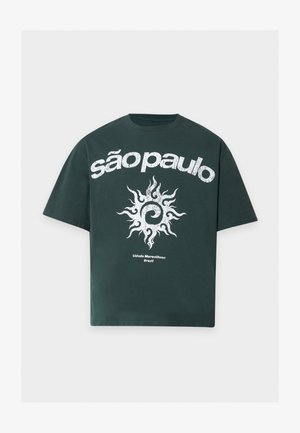 YOURTURN, UNISEX REGULAR FIT - Printtipaita - dark green