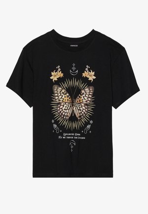 Even&Odd Trükipildiga T-särk - black