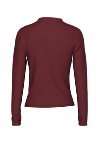 Pieces PCMADISON DRAPED - Maglietta a manica lunga - tawny port