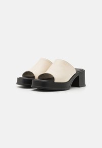 Zign LEATHER - Pantoletai su kulnu -  off-white