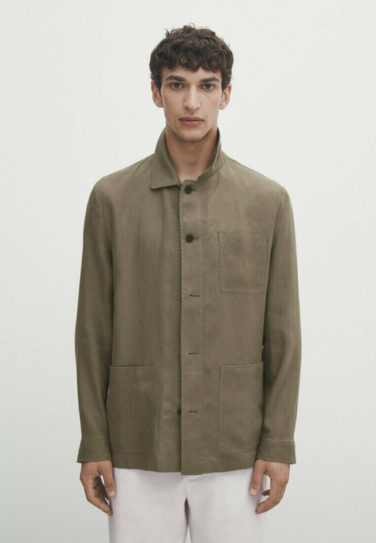 Massimo Dutti WITH ADJUSTABLE WAIST Summer jacket beige Zalando.co.uk