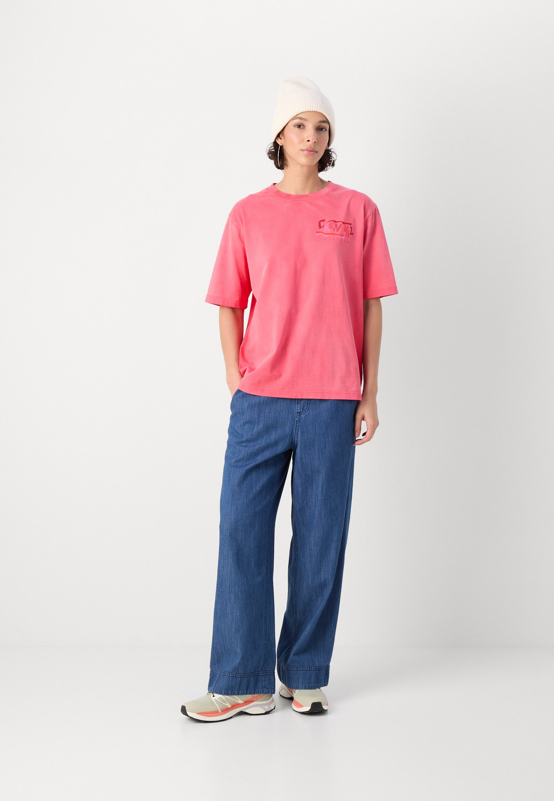 “Scotch & Soda” フロントアートワークTシャツ Pink Scotch & Soda FRONT ARTWORK - T-Shirt print - pink - Zalando.at