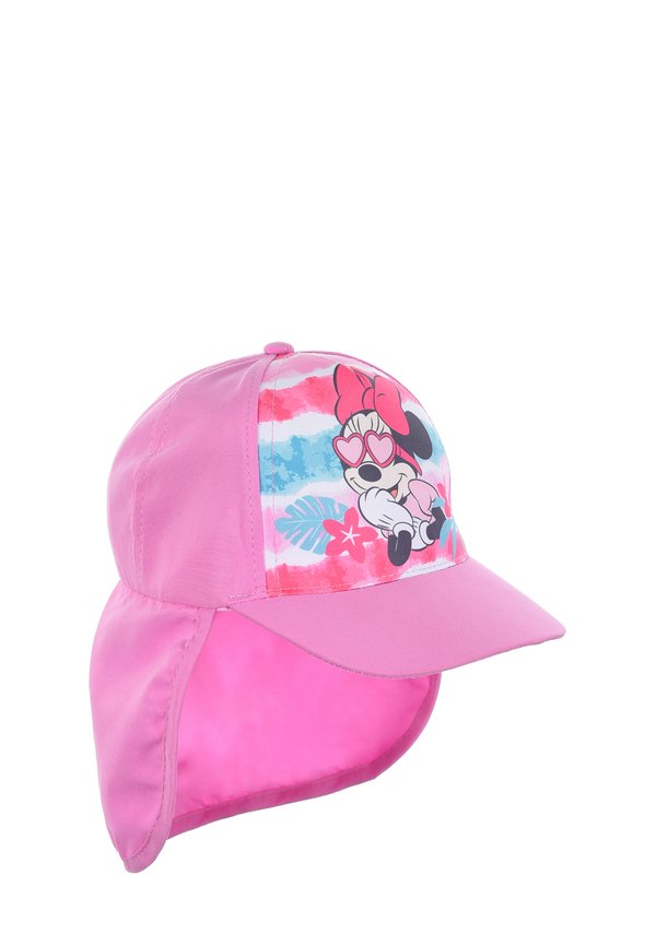 Kappe mit Nackenschutz - Strandaccessoire - rosa