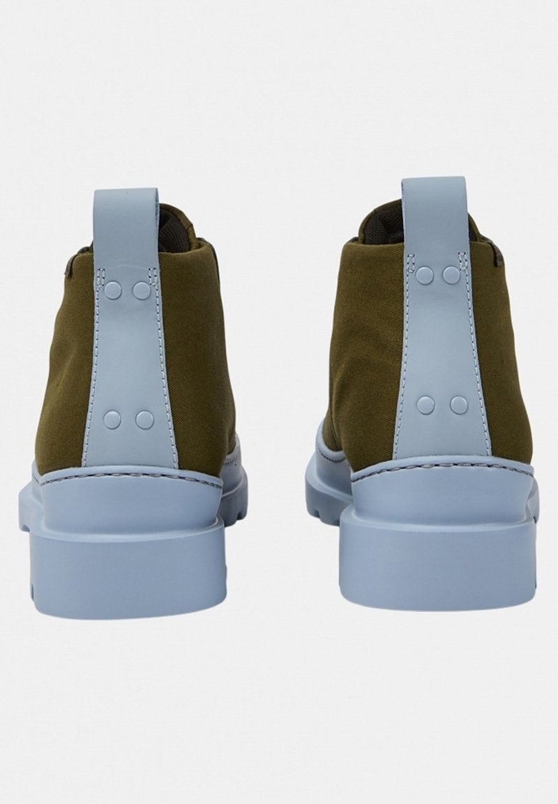 Damen Ankle Boots | Camper BRUTUS Schnürstiefelette dunkelgrün / hellblau/dunkelgrün - VK72816 Damen Ankle Boots | Camper BRUTUS Schnürstiefelette dunkelgrün / hellblau/dunkelgrün - VK72816
