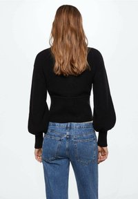 Mango Strickpullover - black